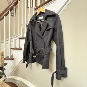 Calvin Klein belted peacoat